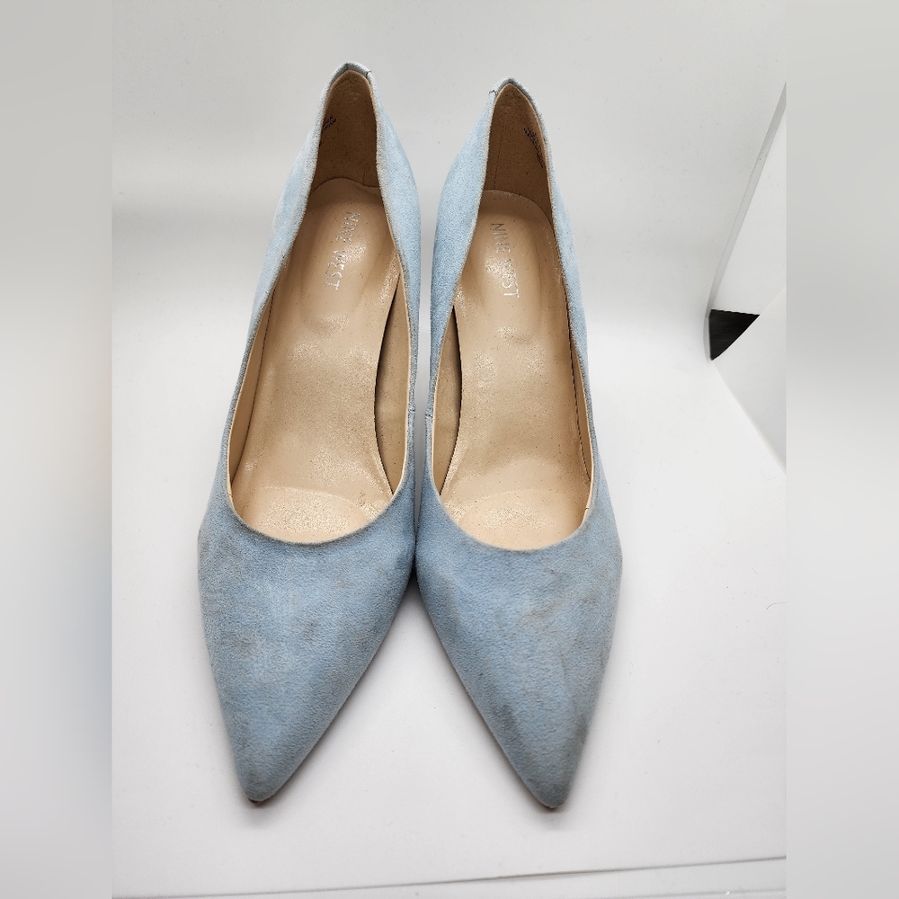Nine West Baby Blue Heels Sz 8.5